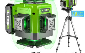 L FINE  16-Line Laser Level Advanced Version –Eco-friendly cloth bag – Includes Stand